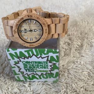 Wooden watch - We Wood. Natural wood large size.
